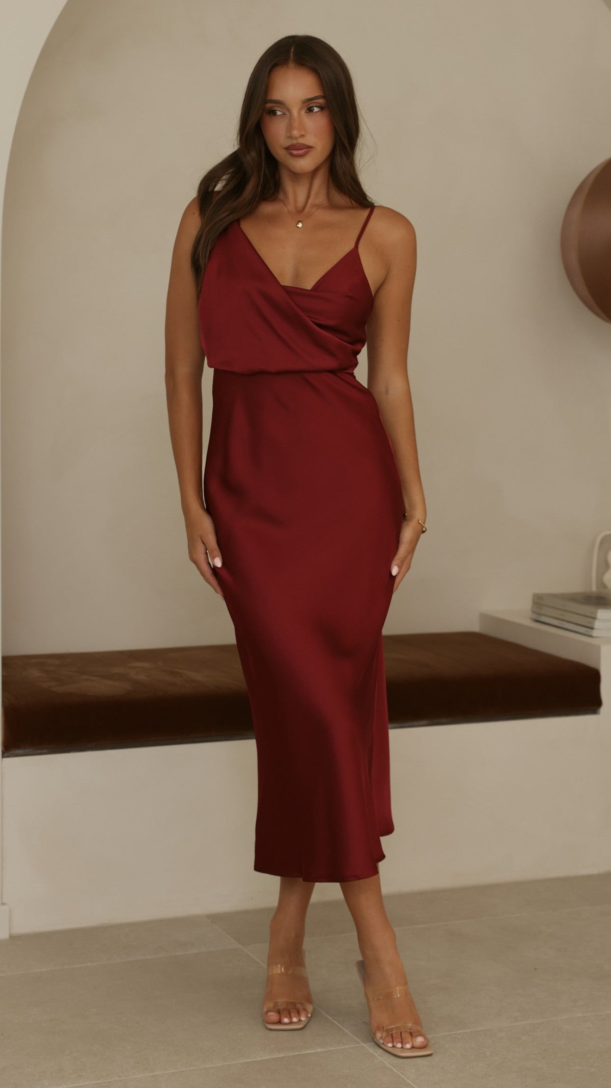 Audrey Maxi Dress - Wine