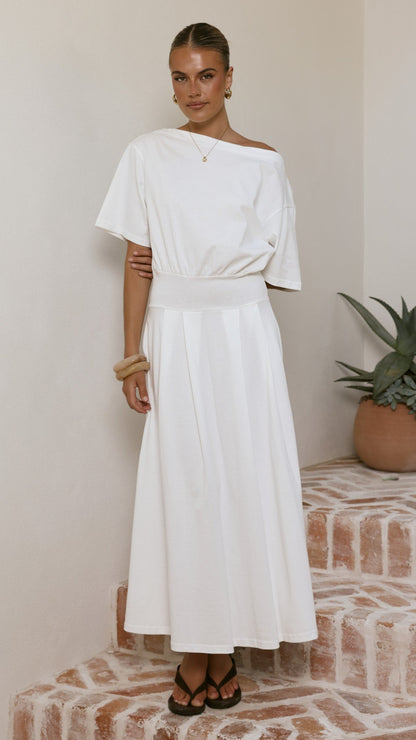 Aleski Maxi Dress - White