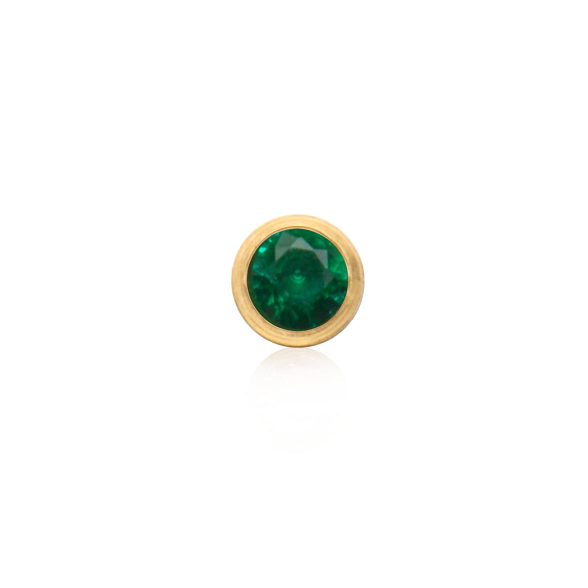 Birthstone Huggie Hoops (Gold)