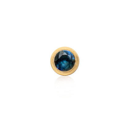 Birthstone Huggie Hoops (Gold)