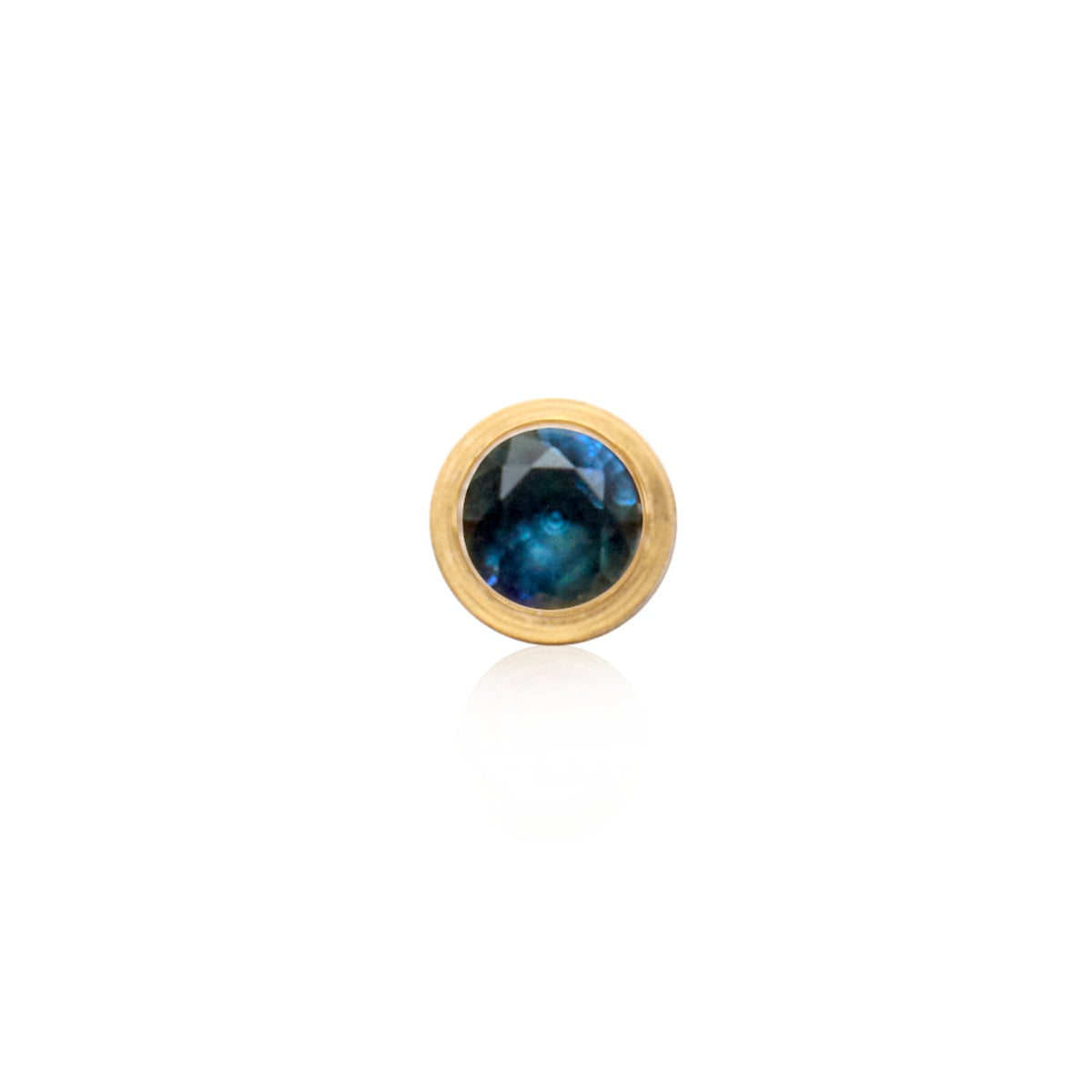 Round Birthstone Pendant (Gold)