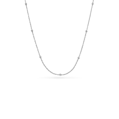 Mini Pearl Necklace Bridesmaids Gift Set (Silver)