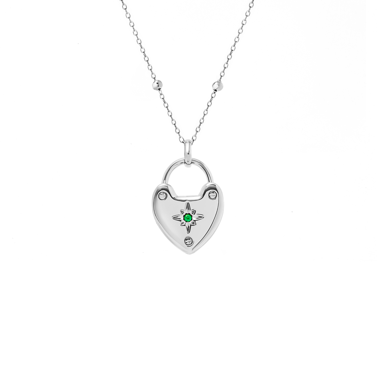 Photo Love Locket Necklace (Silver)