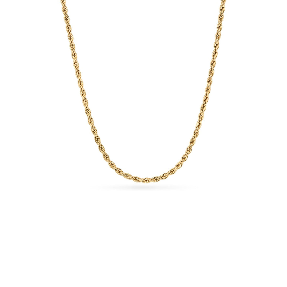 Blue Lace Agate Cushion Necklace (Gold)