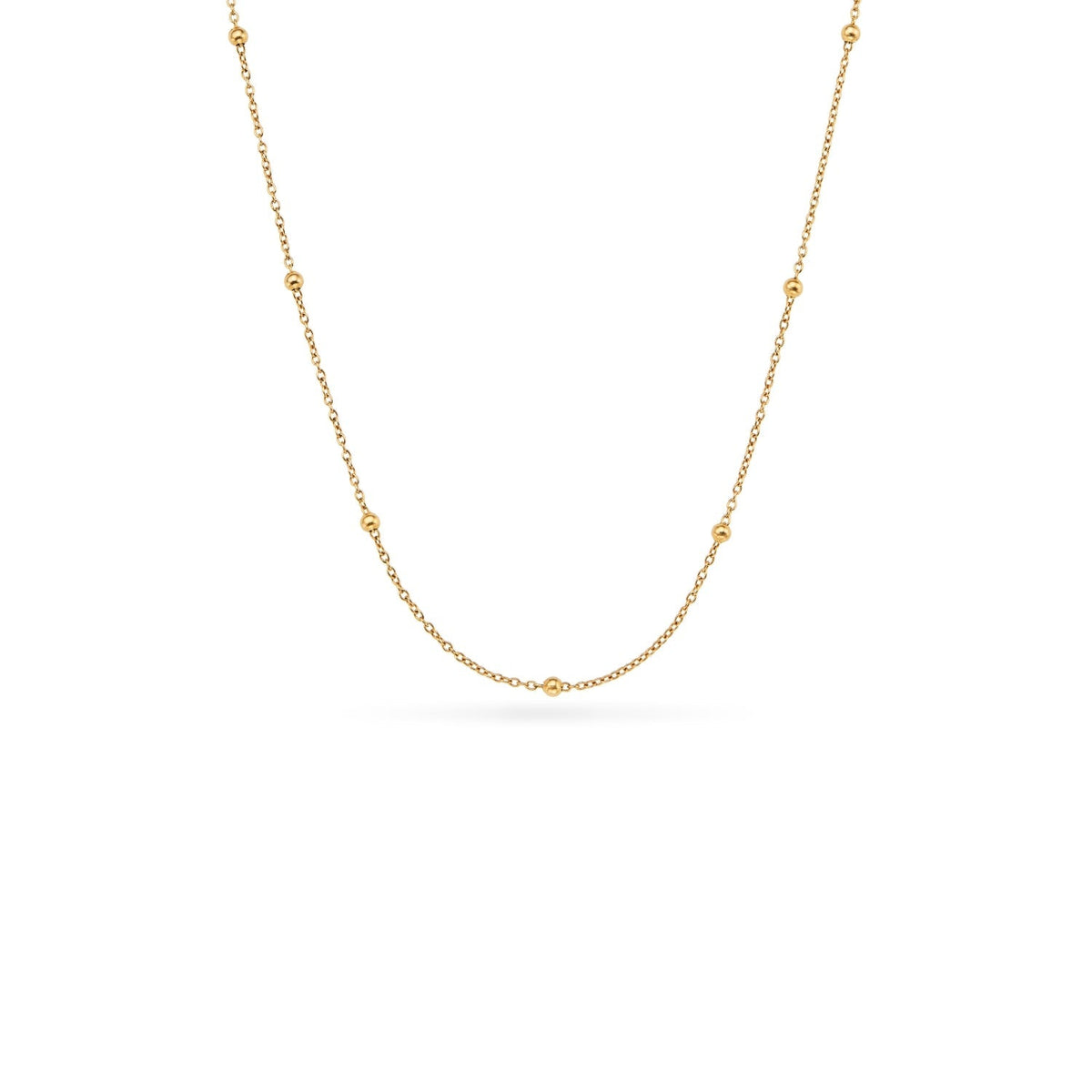 Mint Green Quartz Heart Necklace (Gold)