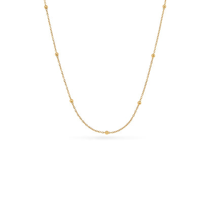 Personalised Initial & Birthstone Necklace - Gold