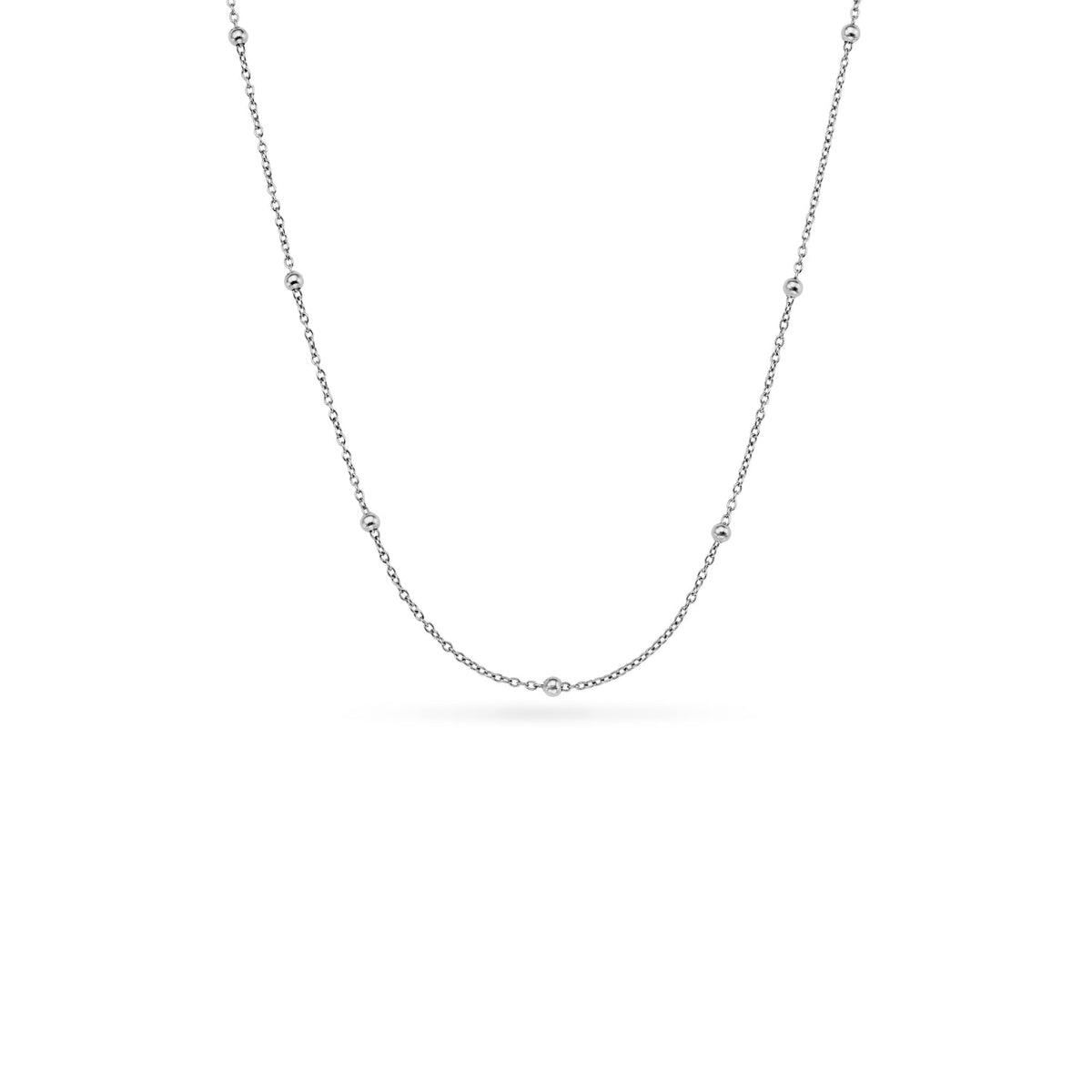 Mother of Pearl Cushion Necklace (Silver)