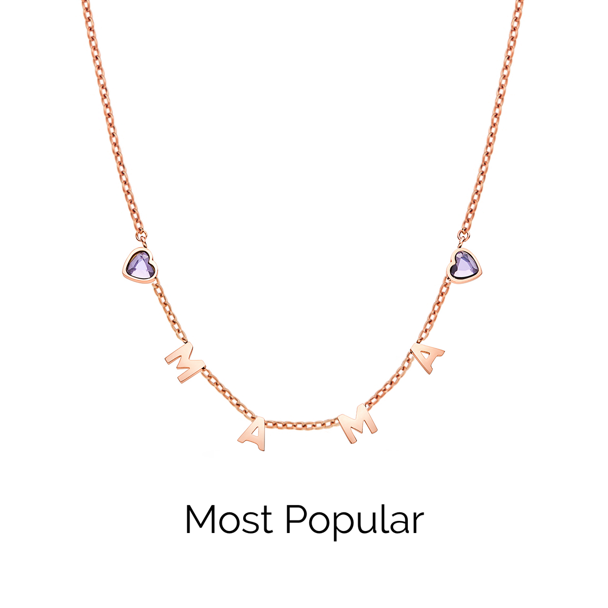 Made Mine Name Necklace - Rose Gold