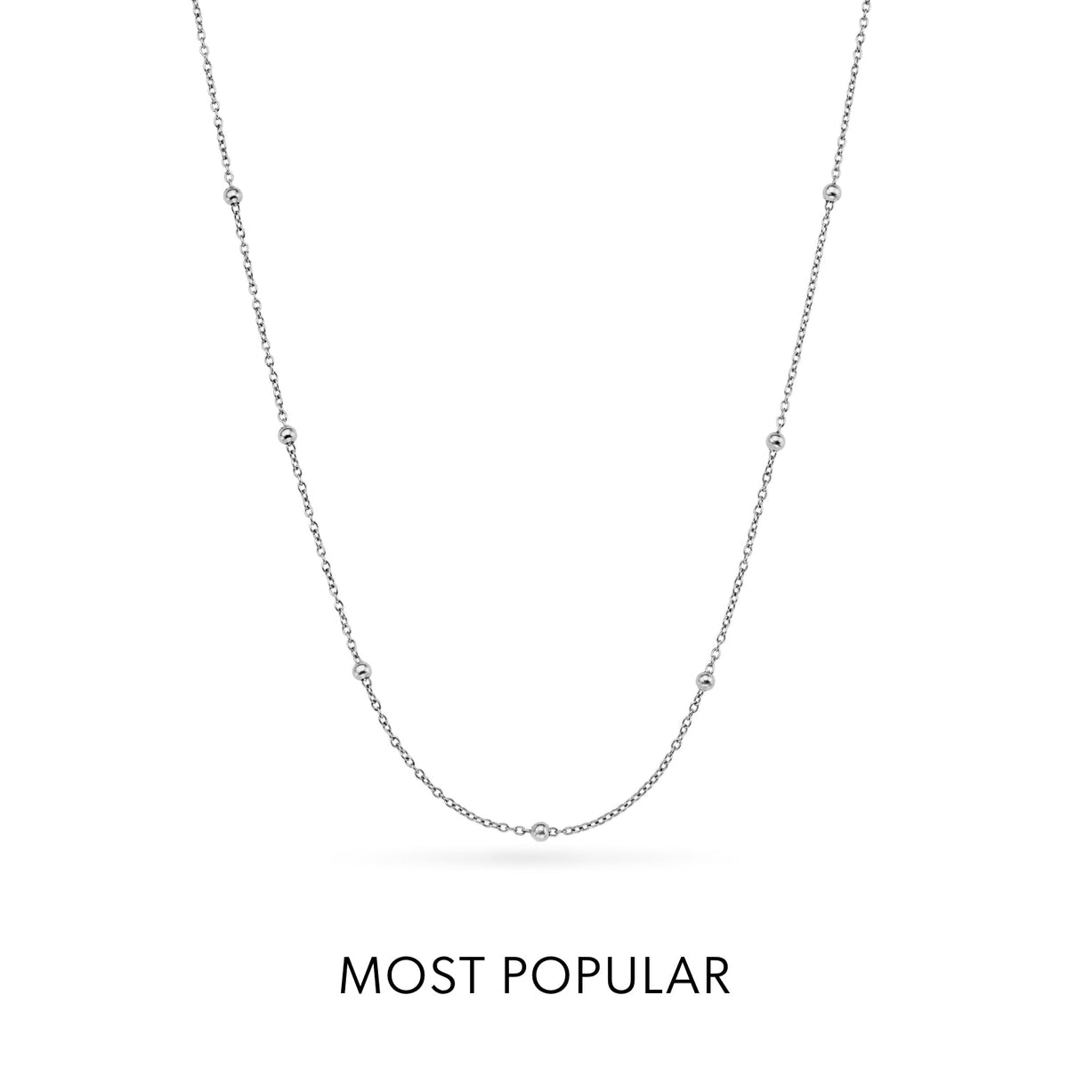 Mini Pearl Necklace Bridesmaids Gift Set (Silver)