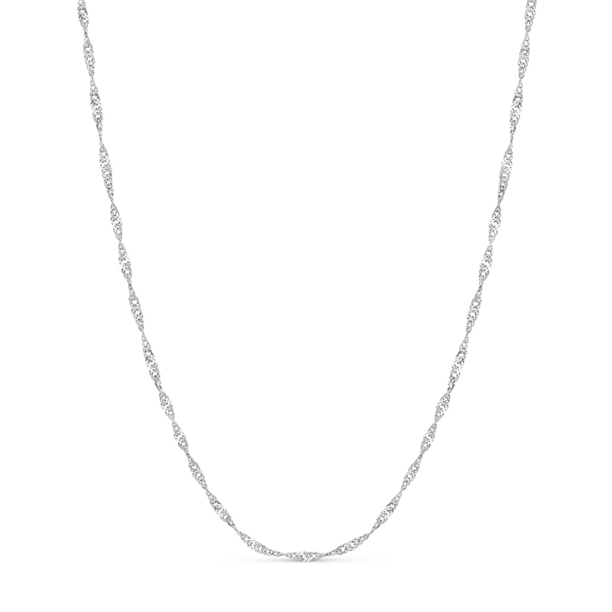 Mother of Pearl Cushion Necklace (Silver)