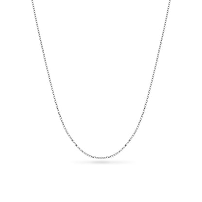 Round Photo Locket Sphere Necklace (Silver)