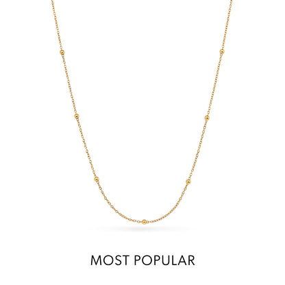 Mint Green Quartz Heart Necklace (Gold)