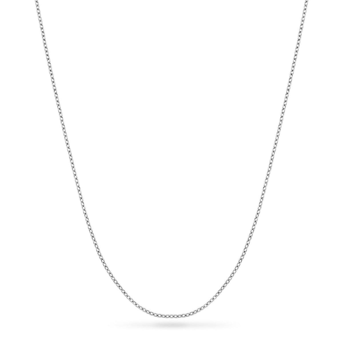 Mini Written In The Stars Initial Tag Necklace (Silver)