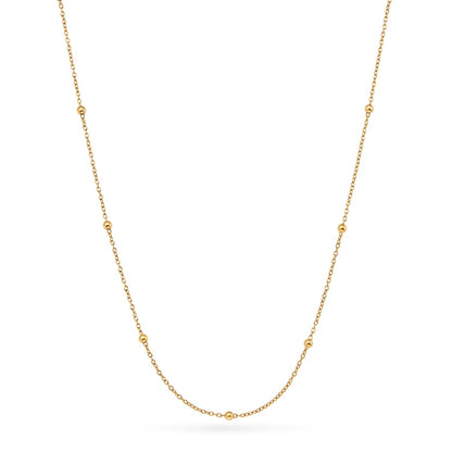 Mint Green Quartz Heart Necklace (Gold)