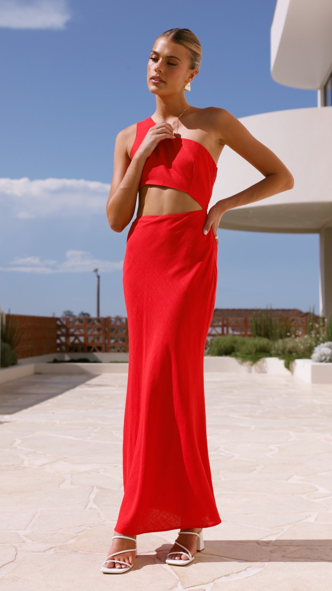 Abia Maxi Dress - Red