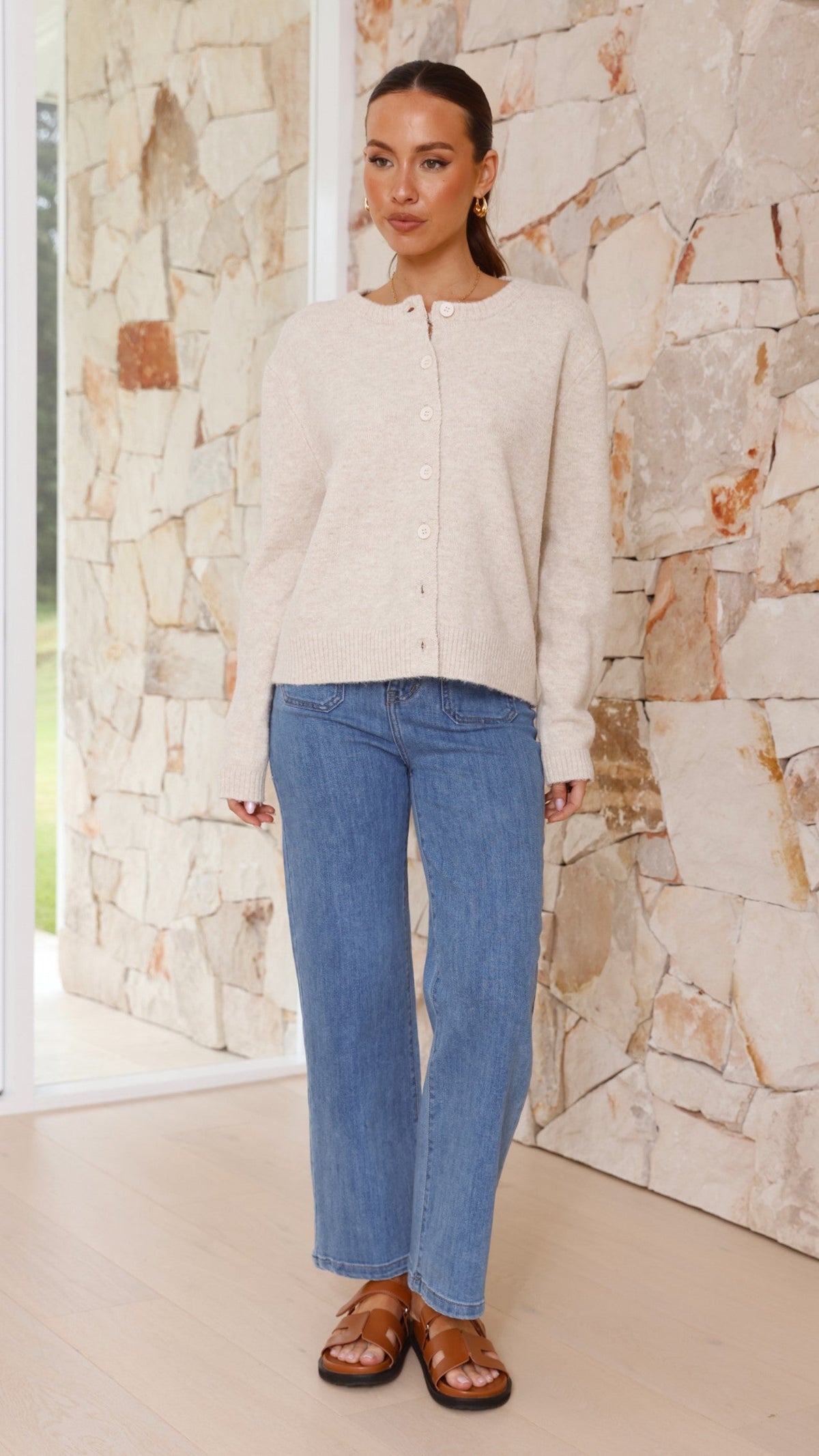 Carinna Knit Jumper - Beige