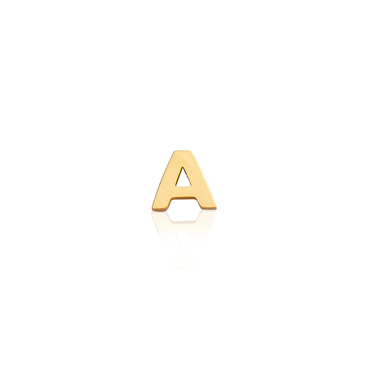 Made Mine Mini Letter Sphere Chain Necklace (Gold)