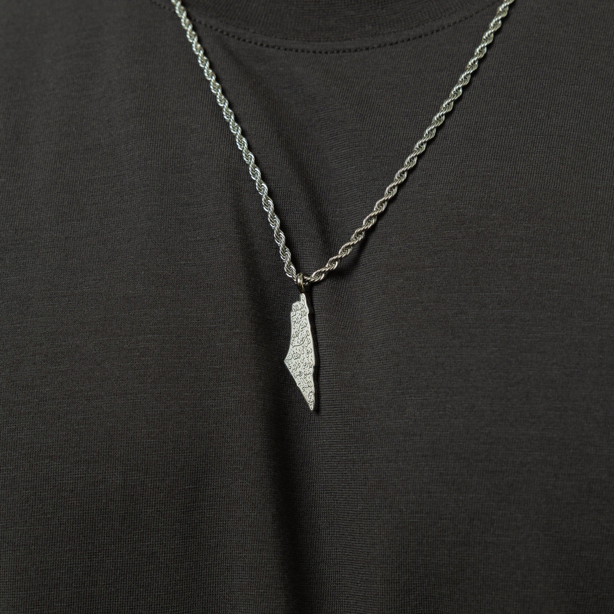Ayatul Kursi Country Map Necklace | Men