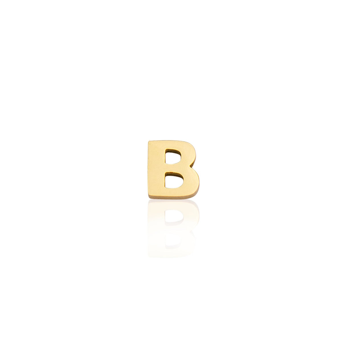 Made Mine Mini Letter Sphere Chain Necklace (Gold)