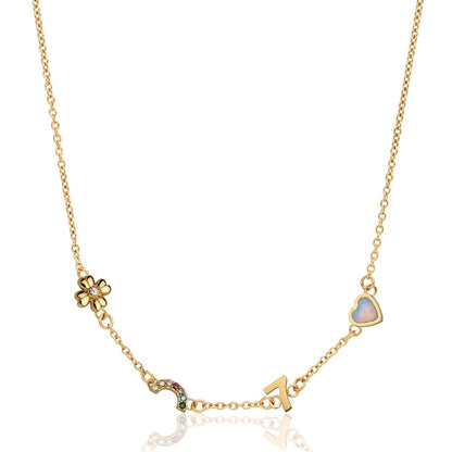 Made Mine Charm Necklace (Gold)
