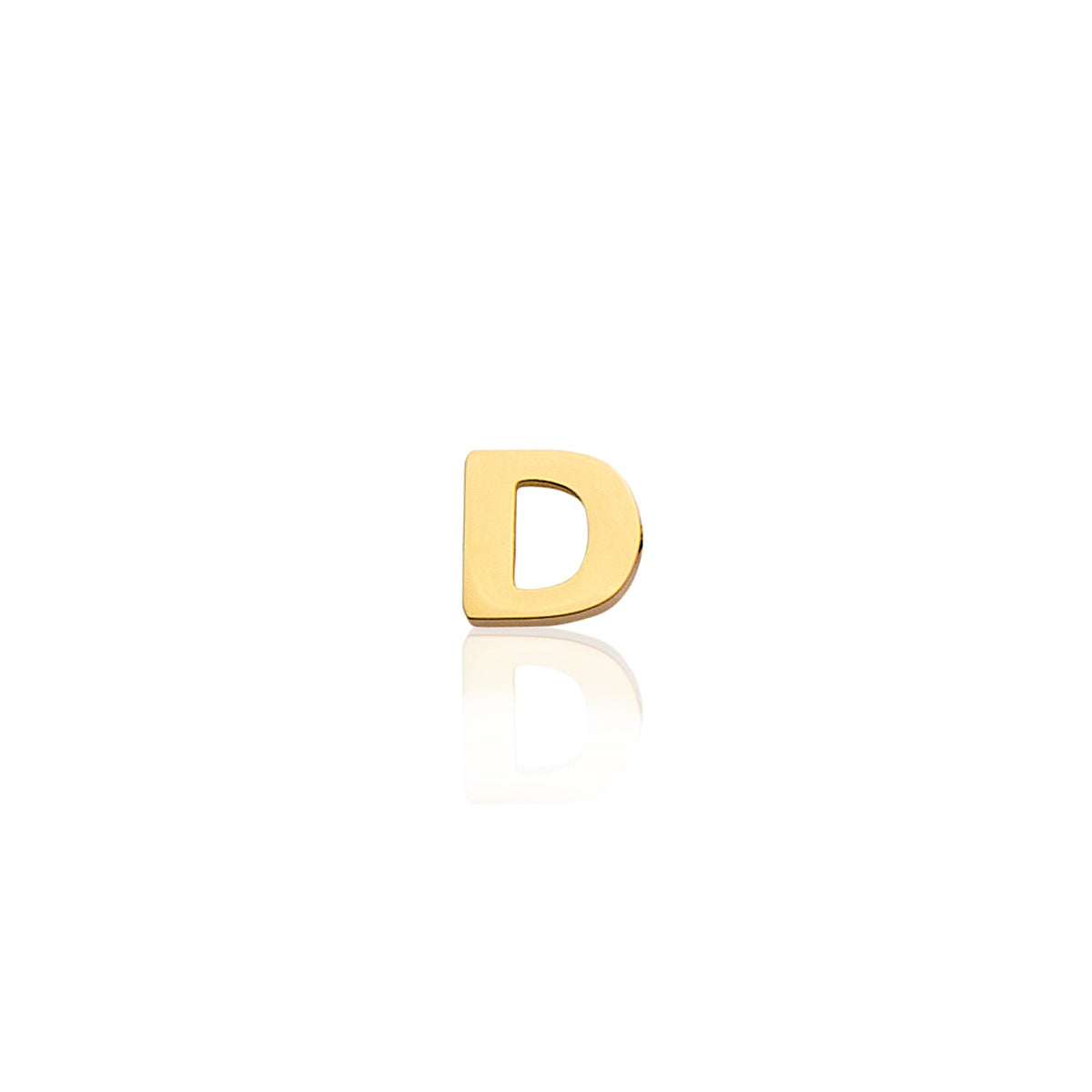 Made Mine Mini Letter Sphere Chain Necklace (Gold)