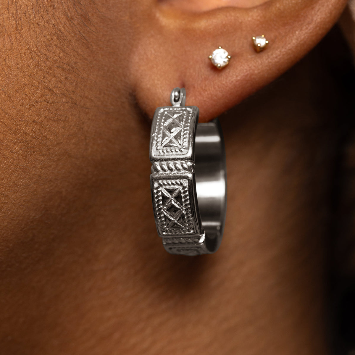 Damascus Tile Earrings
