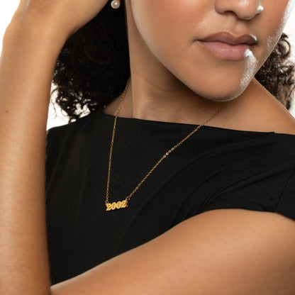 English Birth Year Necklace