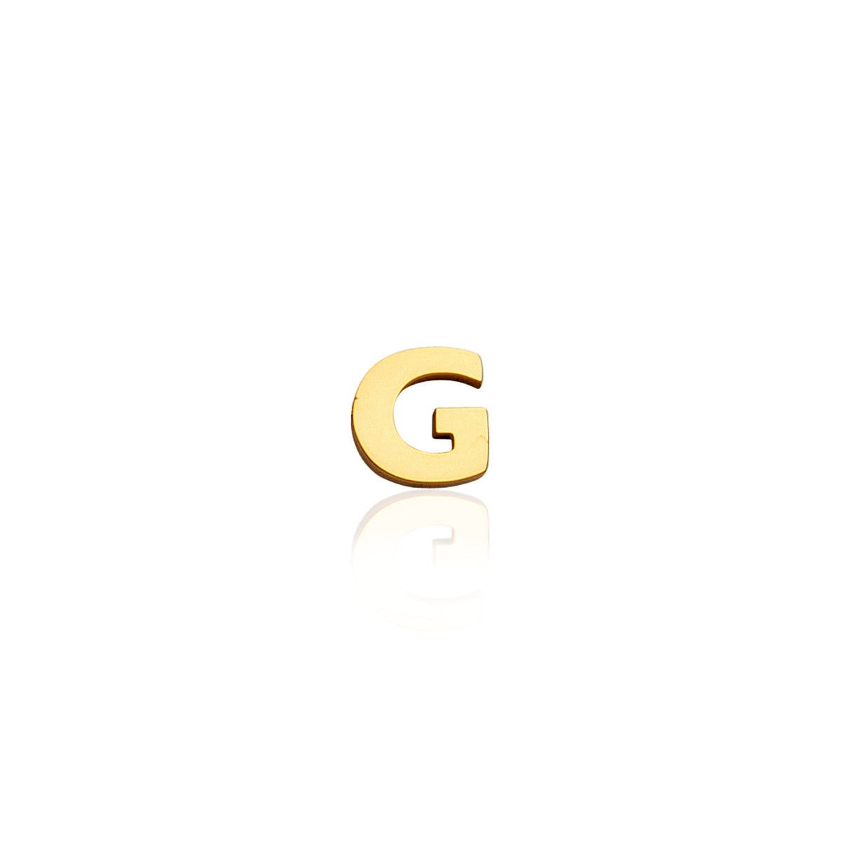 Made Mine Mini Letter Sphere Chain Necklace (Gold)
