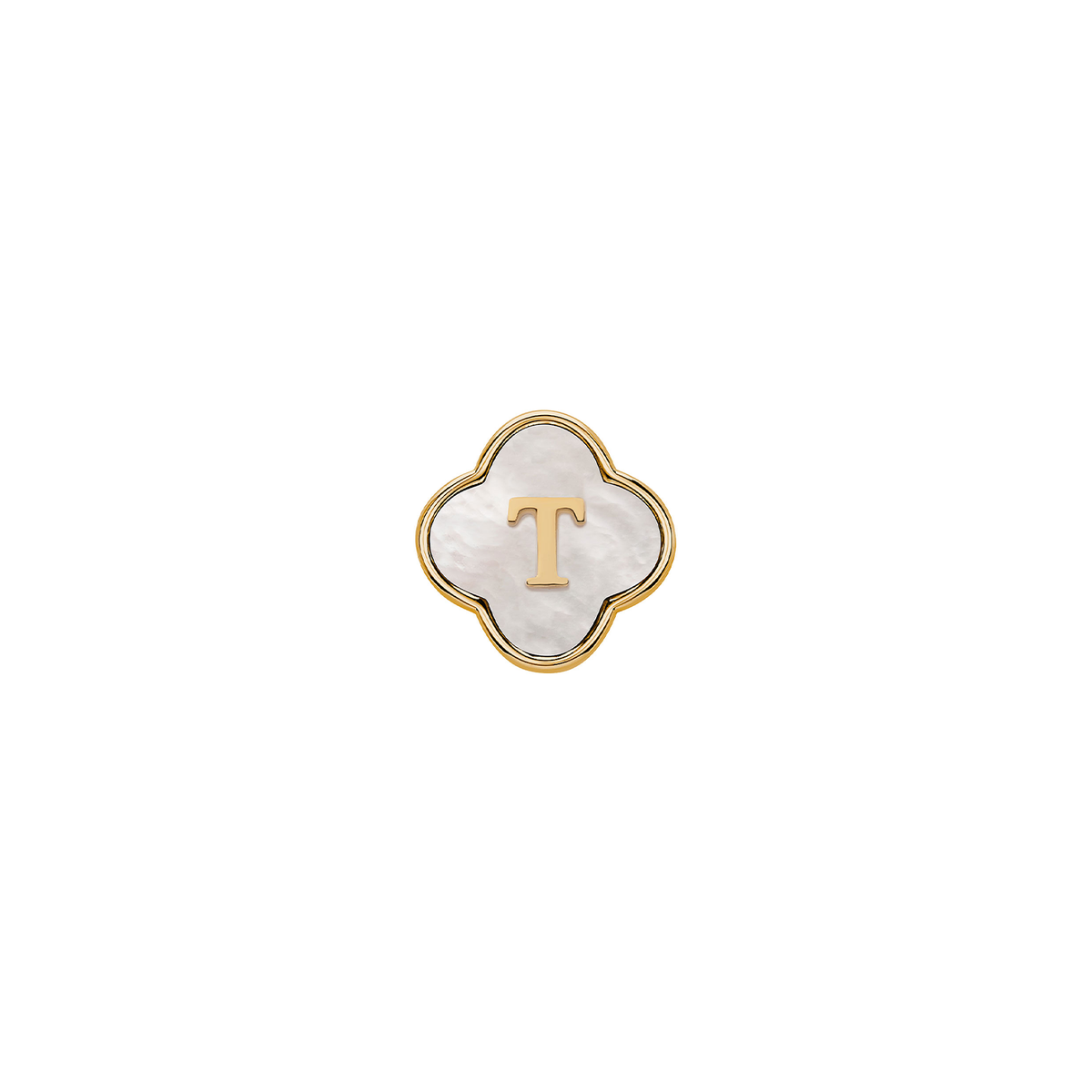 Pearl Clover Charms (Gold) - Plain Clover