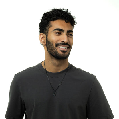 Hanging Arabic Letter Necklace | Men