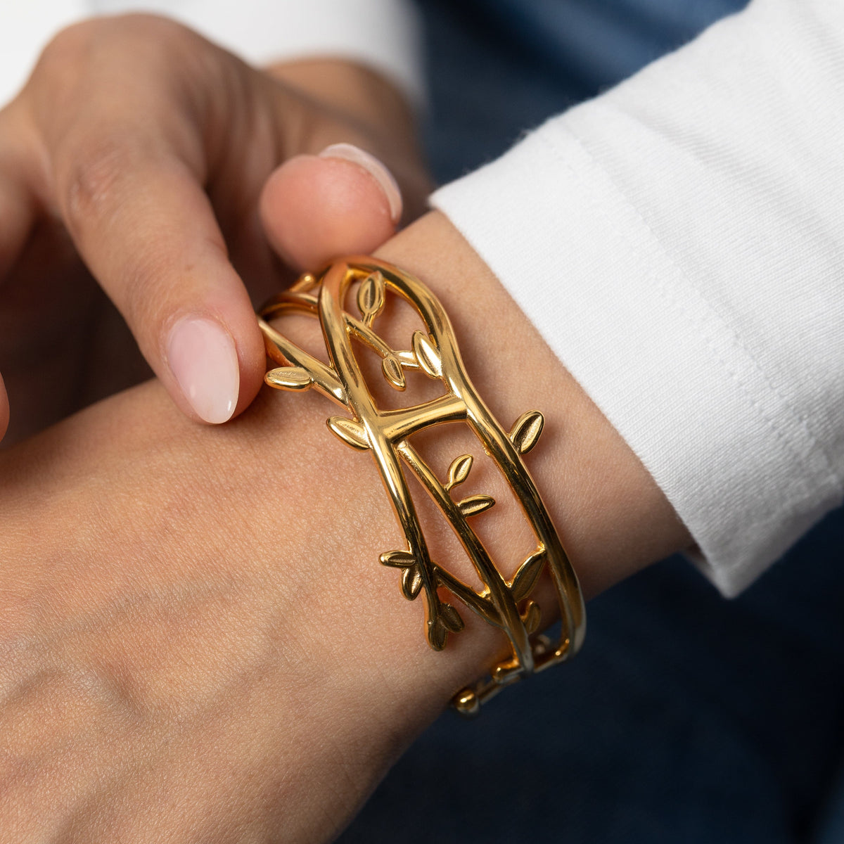 Imperfect Olive Branch Cuff