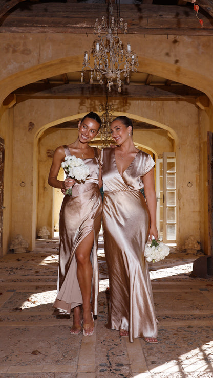 Alaria Maxi Dress - Gold