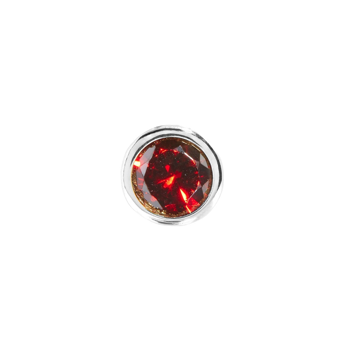 Double Initial Icon - Birthstone (Silver)