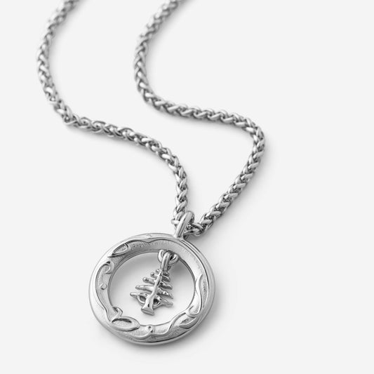 "Love of the Homeland" Lebanon Cedar Necklace | Men