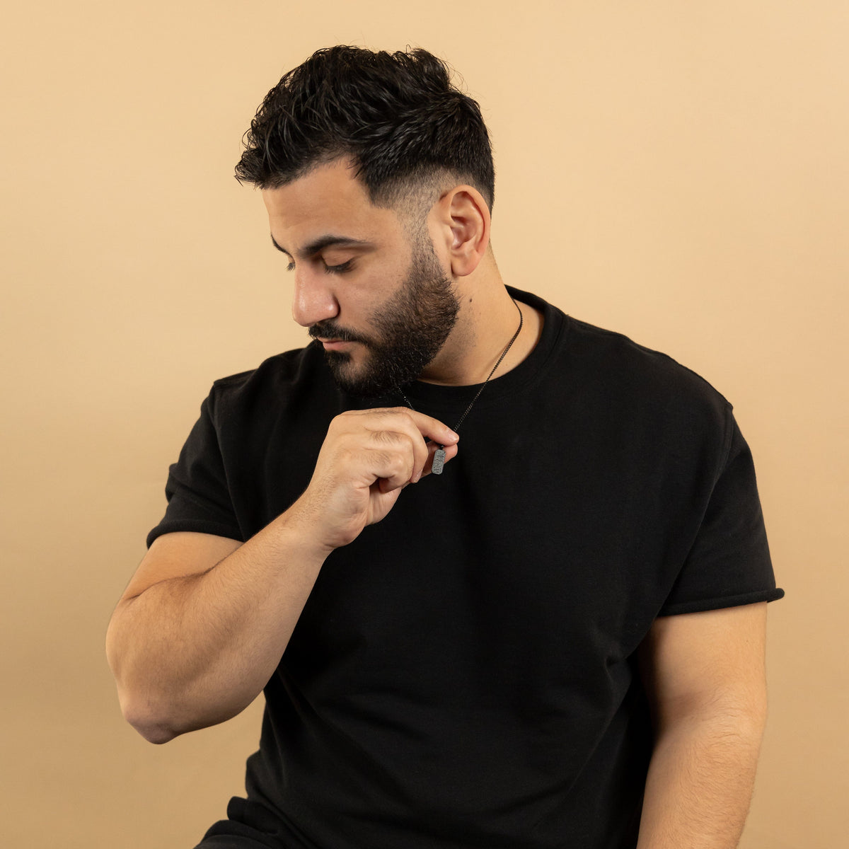 And We Created You In Pairs' Tag Necklace | Men