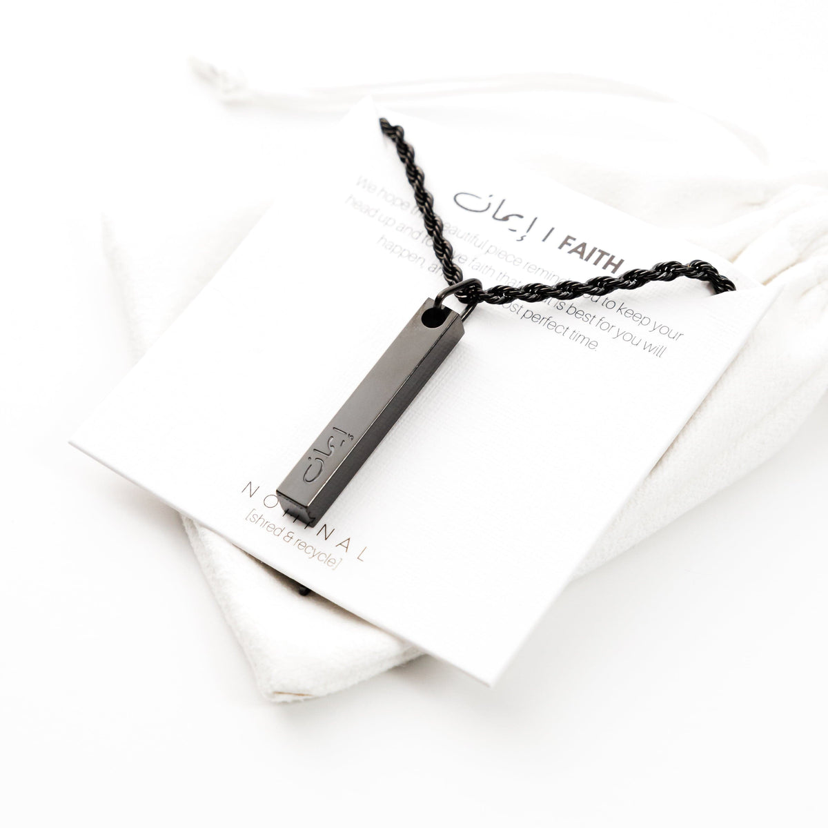 Faith Bar Necklace | Men