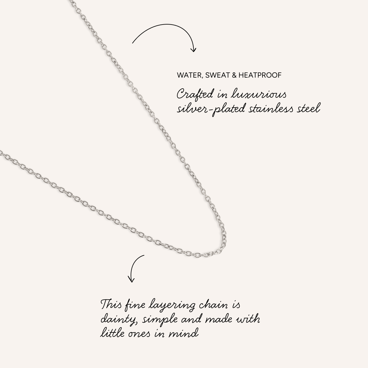 Mini Me Fine Layering Chain (Silver)