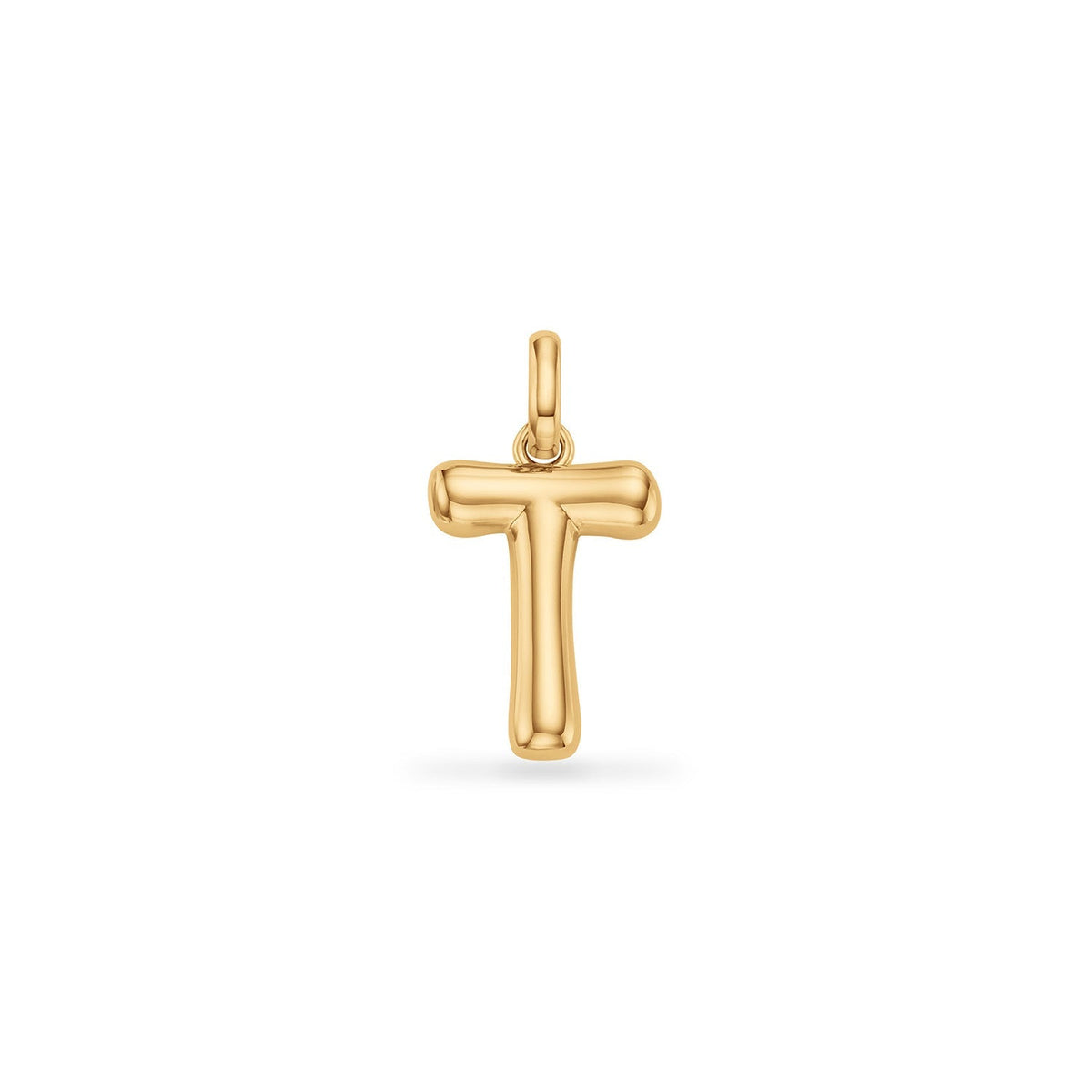 Molten Initial Pendant (Gold)