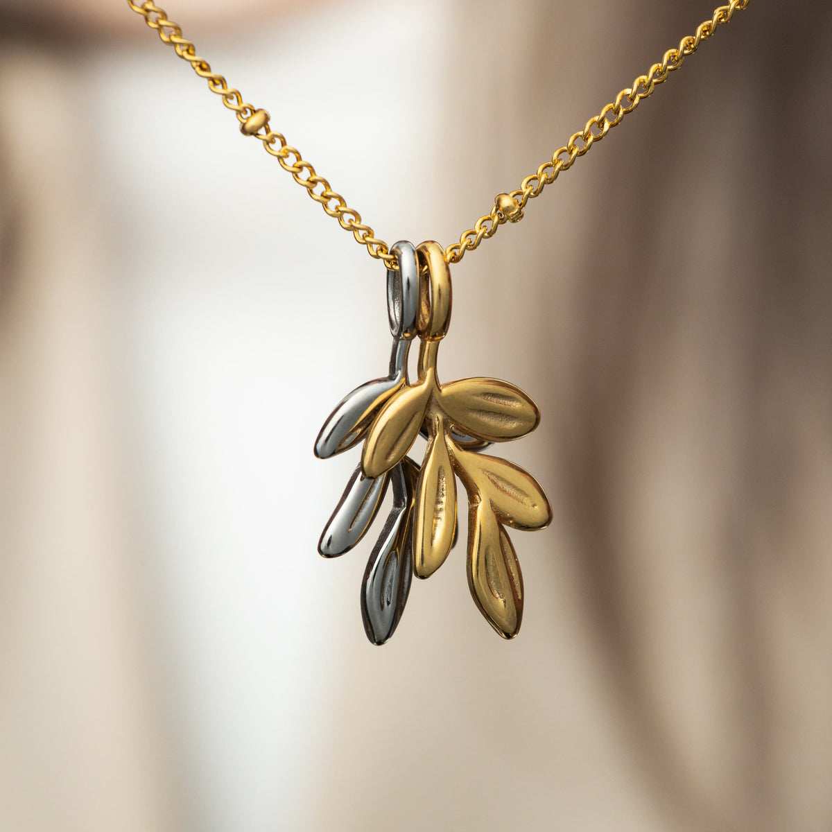 Olive Tree Branch Charm