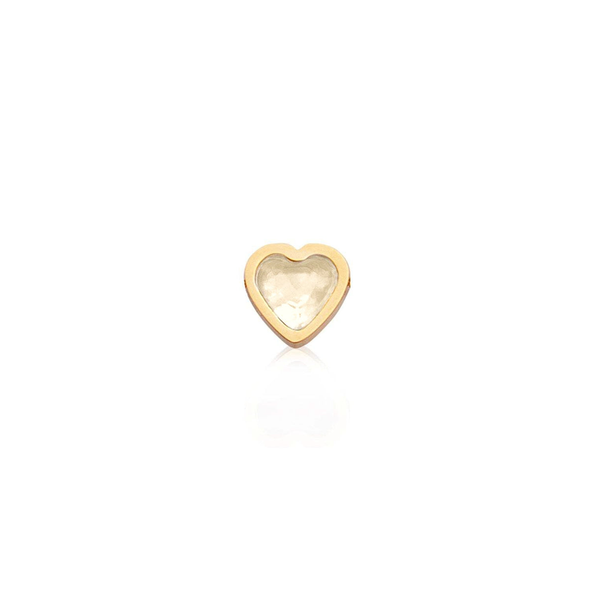 Made Mine Mini Heart Birthstone Necklace (Gold)