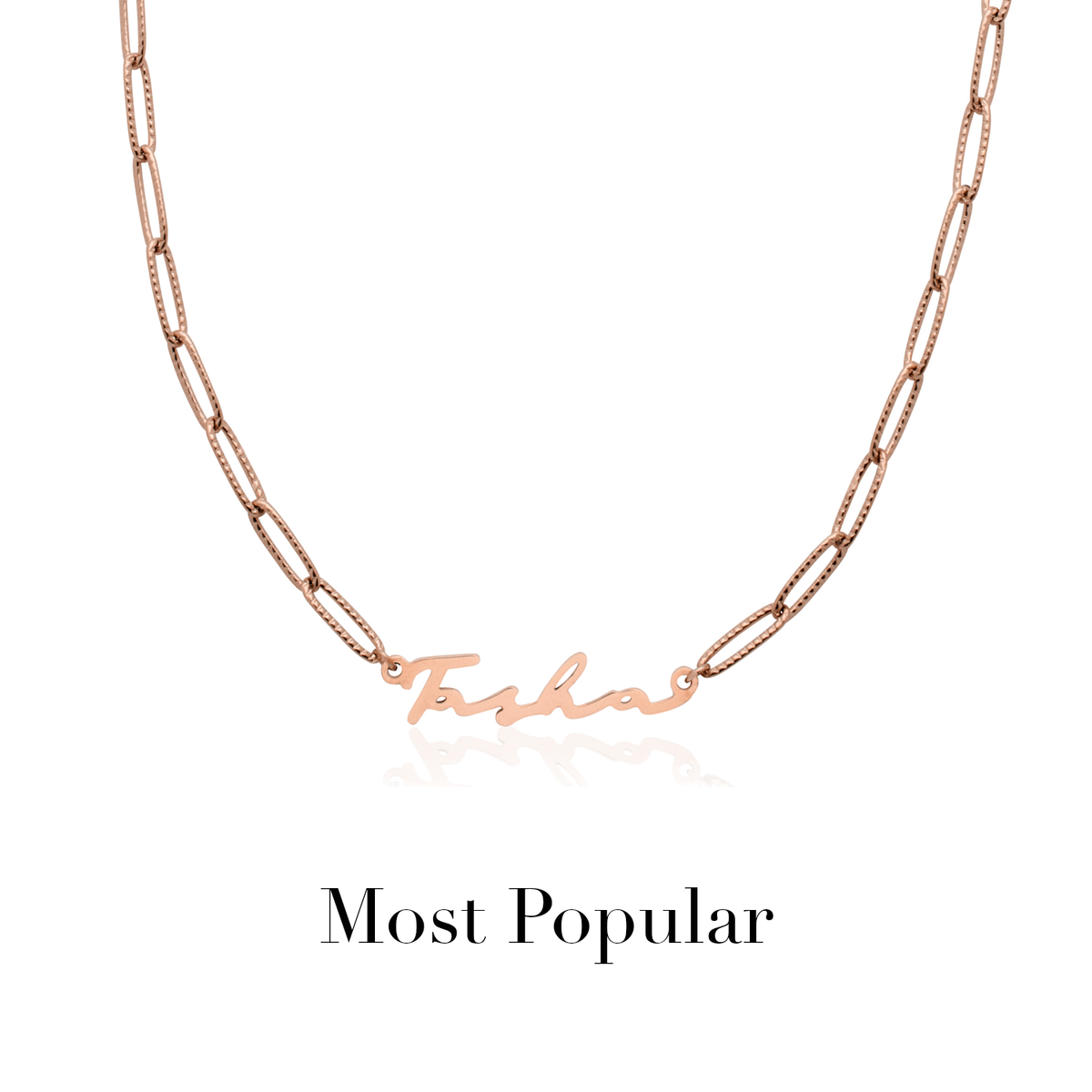 Signature Name Necklace - Rose Gold
