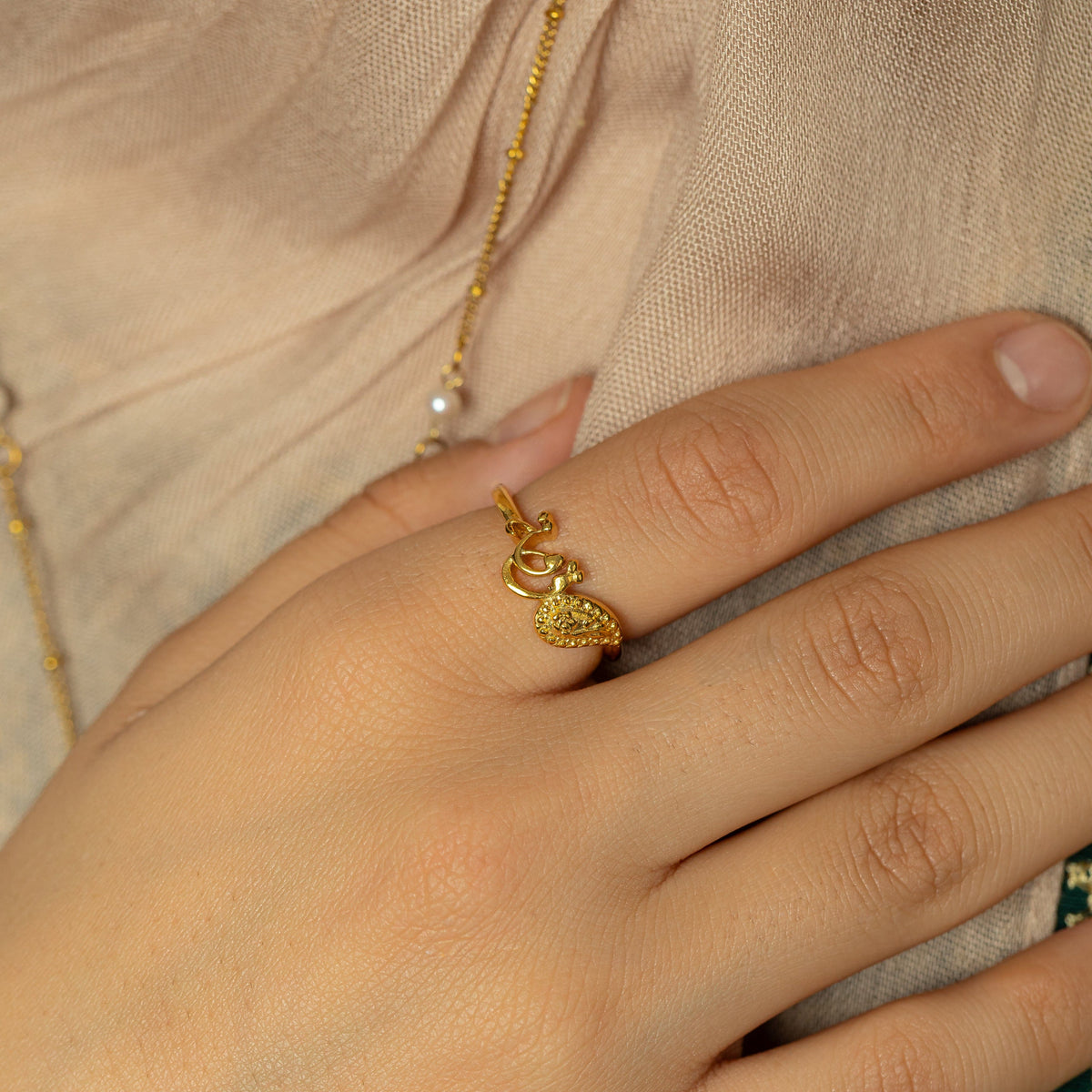 "Quwa | Strength" Paisley Ring