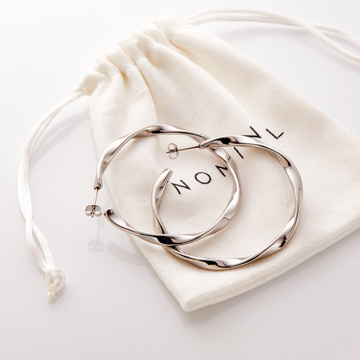 Ripple Hoop Earrings