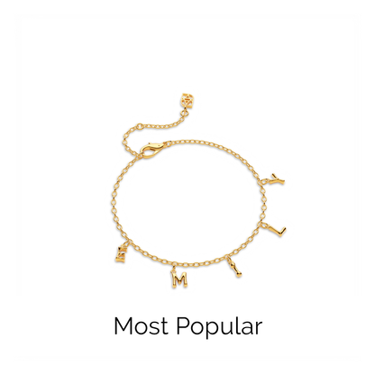 Made Mine Fine Name Bracelet (Gold)