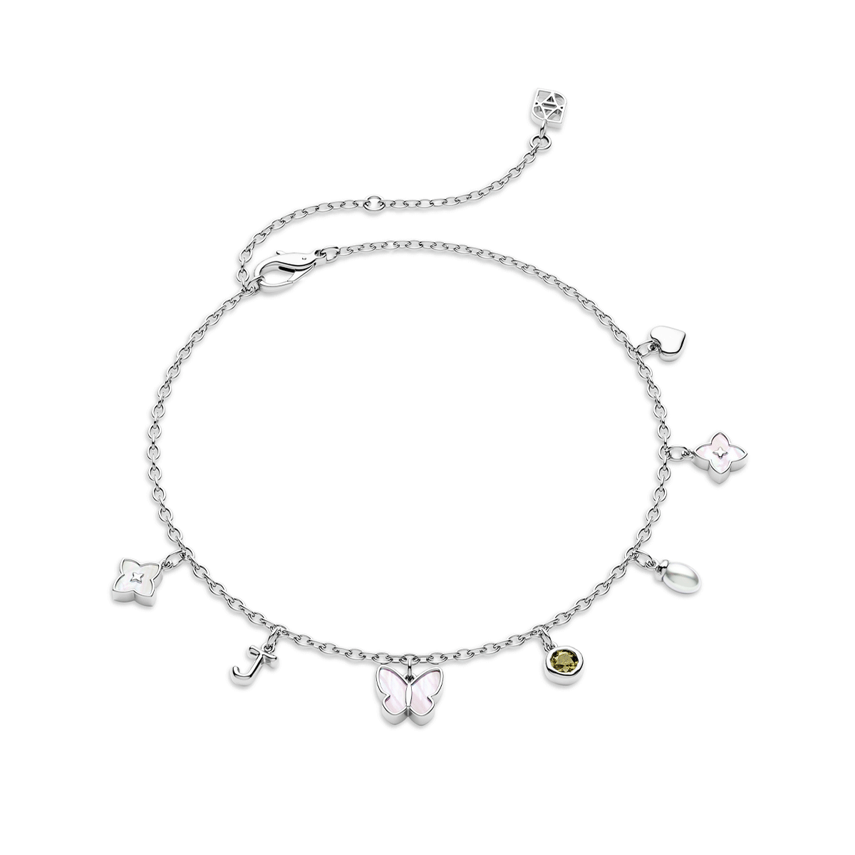 Made Mine Fine Charm Anklet (Silver)