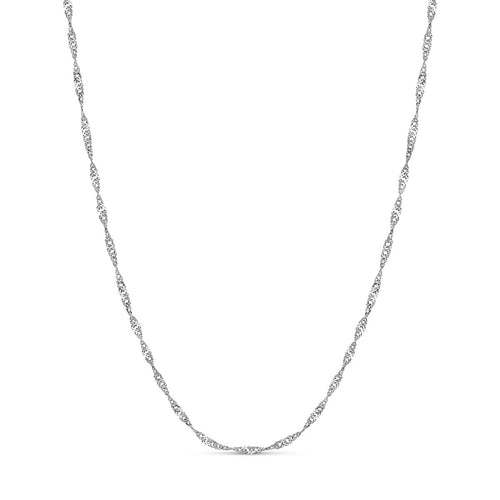 Layering Twisted Chain Necklace (Silver)