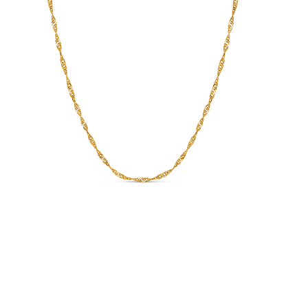 Pale Pink Opal Heart Necklace (Gold)