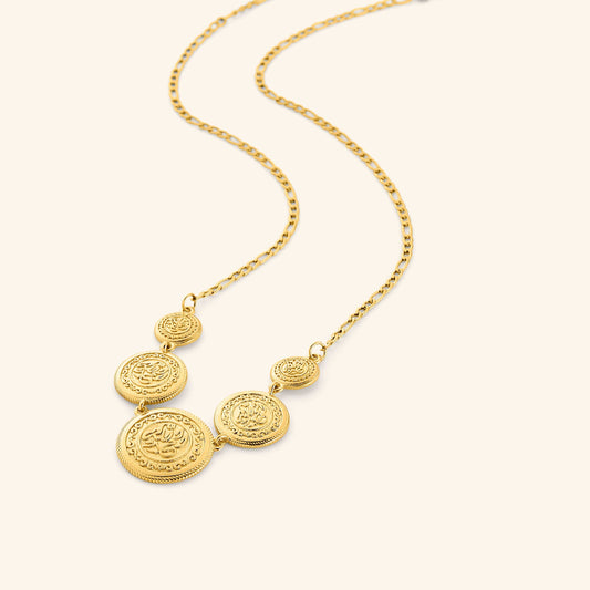Alhamdulillah Coin Necklace