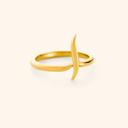 Arabic Letter Wrap Ring