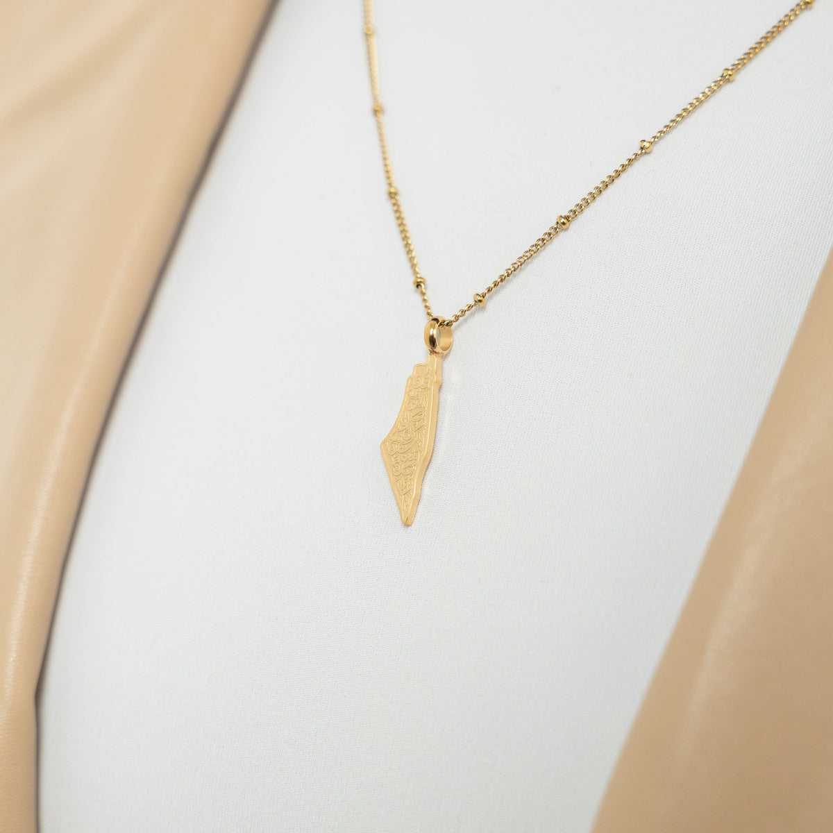 "With Hardship Comes Ease" Map Necklace | Women